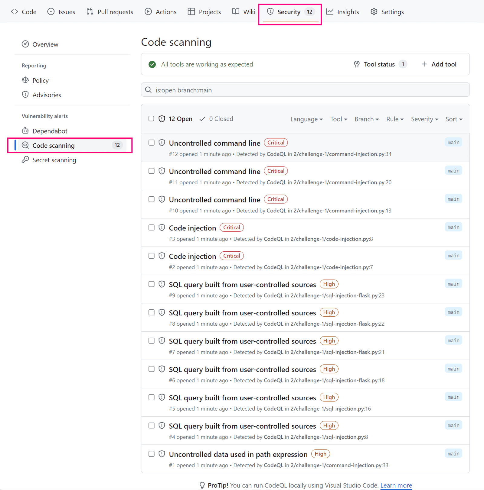 CodeQL using Self-Hosted Runners for Public Repositories