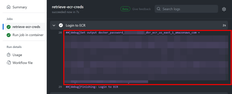 Unmasked Ecr Password