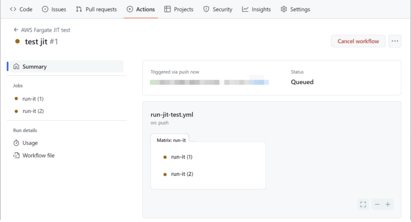 Workflow Job1and2 Queued